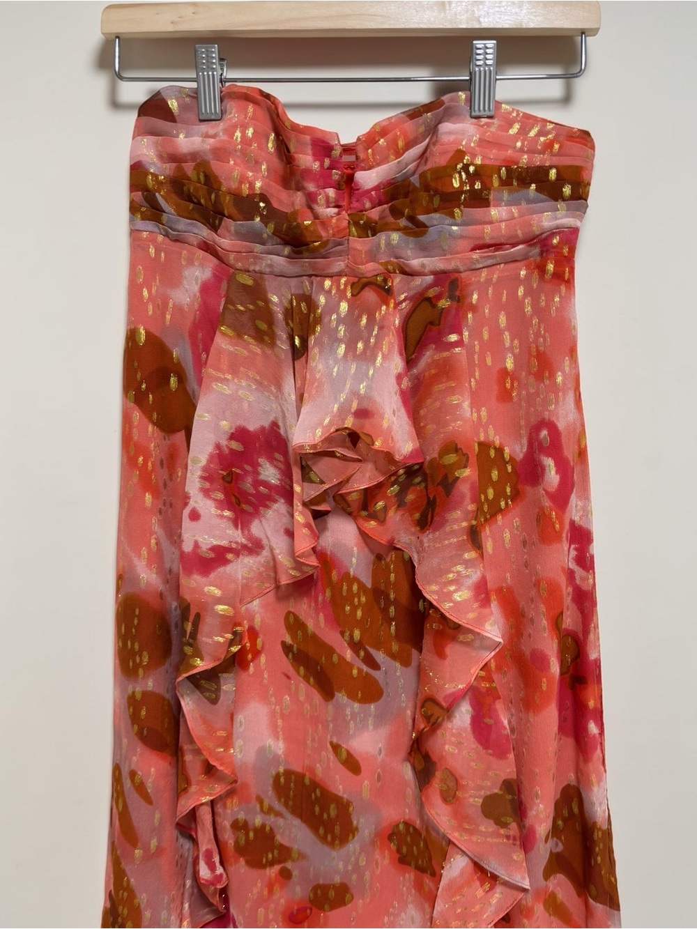 RARE Strapless Dress ASO Elena Gilbert The Vampire Diaries Lava Alt Y2K Size 2 - Picture 4 of 10